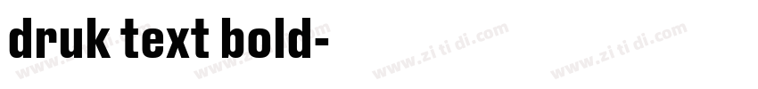 druk text bold字体转换